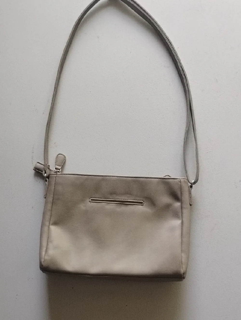 Neutral Beige Crossbody Shoulder Bag - Women